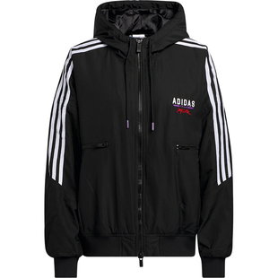 Adidas/阿迪达斯官方正品JAY3LLE联名女士运动宽松连帽棉服IS5638