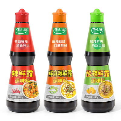 毛小胖辣鲜露瓶装448g泰州鲜麻