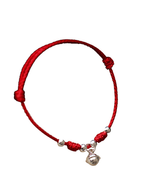 多可瓷集情侣纯银古风铃铛脚链