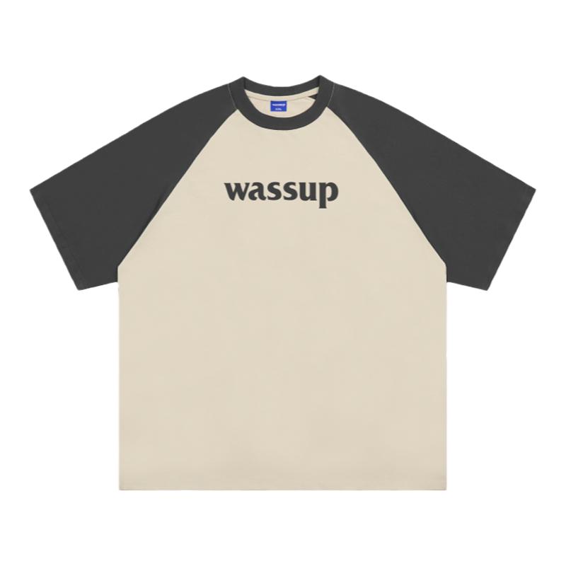 日系简约插肩短袖WASSUPHEODS