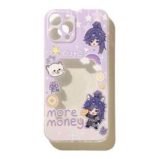 benefit代号鸢傅融小卡适用苹果14promax手机壳新款vivos18硅胶华为mate60防摔iPhone13女opporeno11保护壳