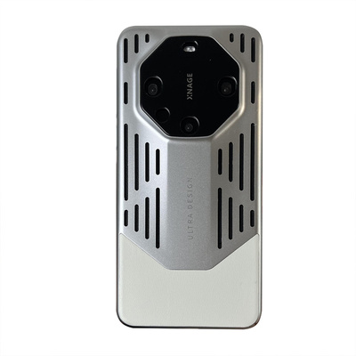秒变非凡大师纳帕皮质适用华为mate60pro手机壳mate50双色mate40保时捷镂空散热透气硬壳Pura70pro保护壳全包