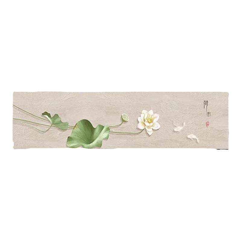 荷花床头装饰画新中式