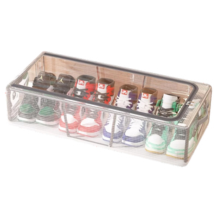 鞋盒鞋子收纳神器省空间透明鞋盒子放靴子鞋托床底可折叠鞋柜鞋架