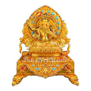 铜制小型佛像底座供台供佛座鎏金供台坐台财神爷供桌供奉台供神台