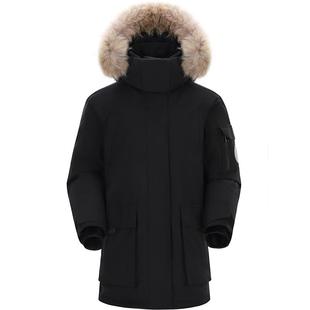 骆驼羽绒服女中长款冬季款户外2025年拒水派克服加厚工装外套女款