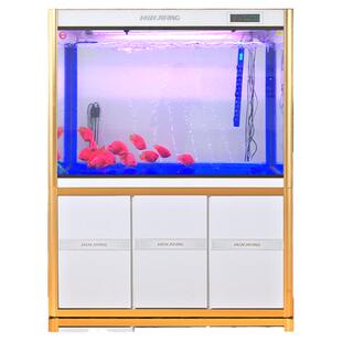 闽江鱼缸水族箱大型生态客厅家用底滤玻璃隔断墙中型超白免换水大