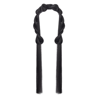 汉服假发古风懒人盘发发包一体式发髻头饰古装蝴蝶结明制垫发造型