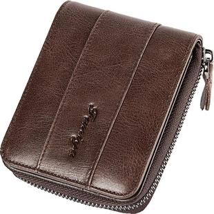 钱包男士短款真皮2025新款纯牛皮拉链爆款驾驶证卡包式皮夹子钱夹