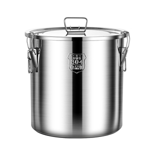 304不锈钢密封桶米桶家用加厚50斤面粉桶油桶防潮防虫干货储粮桶