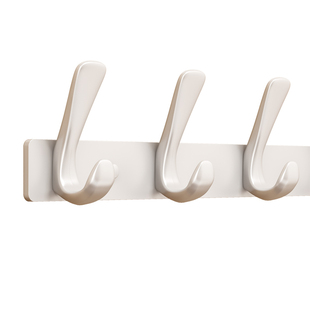 白色挂钩免打孔挂衣架挂衣钩粘胶壁挂门后墙上衣帽钩墙壁粘钩排钩