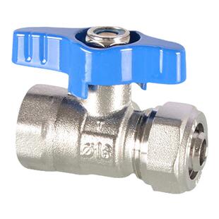 铝塑管球阀黄铜1216转4分内丝太阳能1620变6分外丝暖气卡套式阀门