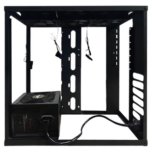 网咖电竞酒店上置防盗桌下支架壁挂定制主机箱一体桌网吧专用机箱