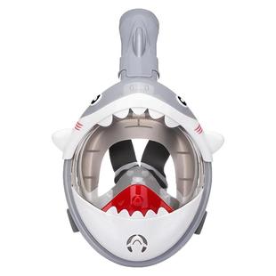 Dcyso儿童浮潜面罩防雾潜水镜全脸水下呼吸管全干式专业游泳装备