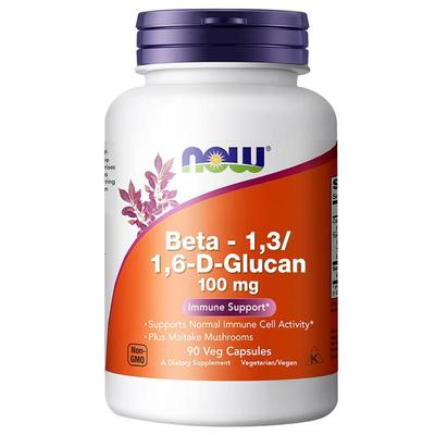 【自营】Now诺奥免疫支持胶囊酵母β葡聚糖100mg营养高含量90粒
