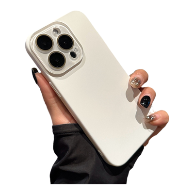 自带镜头膜适用iphone17promax手机壳16苹果17pro新款AIr肤感磨砂15pro简约plus纯白色14pro硬12全包镜头11套