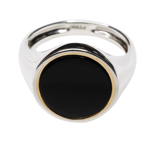 教父同款戒指轻奢定制男士尾戒专柜限量版铂金无名指戒指