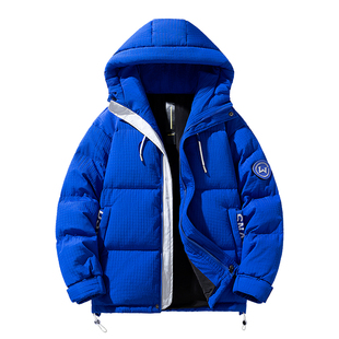 奥莱纯色羽绒服90鸭绒女款秋冬新品百搭短款连帽加厚保暖蓬松外套