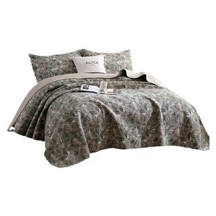 出口韩国Flowering纯棉床盖三件套 外贸美式绗缝被空调被防滑床单