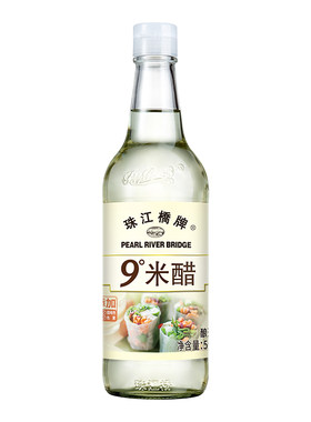 珠江桥牌9度米醋500ml*1瓶
