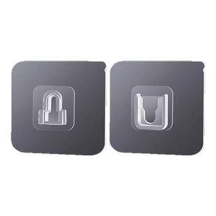 子母扣强力贴卡扣免打孔无痕粘钩挂钩粘字母扣透明墙上墙面固定器