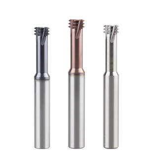 美制UNC钨钢三牙螺纹铣刀UNF2-56 4-40 6-32 10-24 1/4三齿铣牙刀