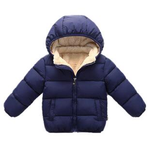 冬季1儿童棉袄2加绒加厚外套3宝宝羽绒棉服4岁男女童棉衣婴儿冬装