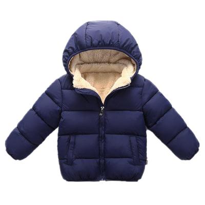 冬季儿童棉袄加绒加厚外套宝宝男