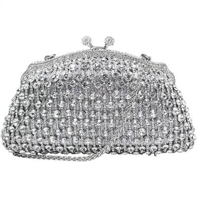 JANEREGINA迷你银色口金包