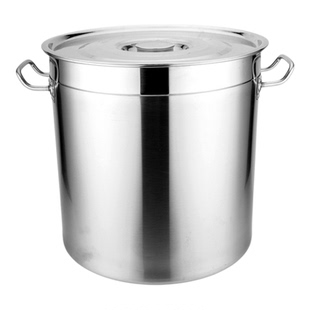 商用304不锈钢桶 带盖不锈钢汤桶 大容量加厚大汤锅储水桶 油桶