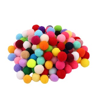 高弹彩色毛毛球diy儿童创意金葱毛绒球毛线球手工饰品材料包邮