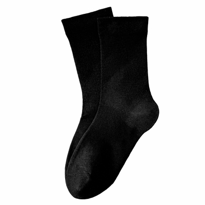 纯色羊毛袜子女款中筒袜秋冬保暖