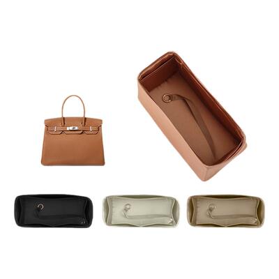 适用于爱马仕birkin铂金包内胆25/30/35/40绸缎内胆包中包撑内枕