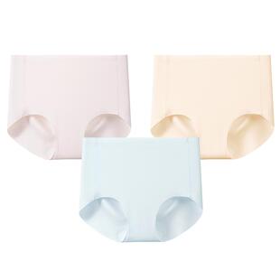 菇娘家无痕隐形高腰内裤女A类纯棉加长裆大码抗菌透气女士三角裤