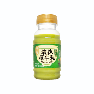 【预售】九峰牧场零乳糖抹茶厚牛乳170ml*6限量加赠5.0牛乳正品