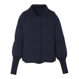 朗姿欧洲EiLEEN ELITEE白鹅绒复古羽绒服夹克外套设计感冬新款女