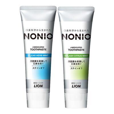 狮王nonio进口含氟清新牙膏