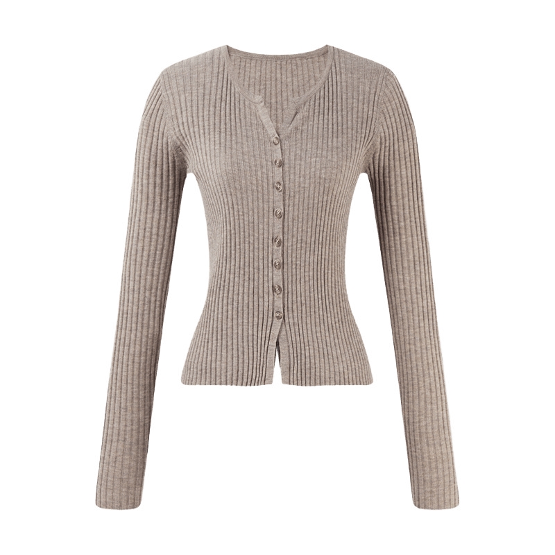 cocoon可可尼2025新款羊毛上衣外搭毛衣开衫慵懒风秋季穿搭针织衫