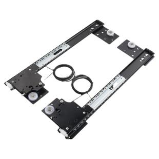 口袋门轨道回旋门五金折叠隐藏门滑轨橱柜衣柜侧插蝴蝶门伸缩导轨