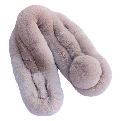 品质款韩国獭兔毛整皮休闲围巾