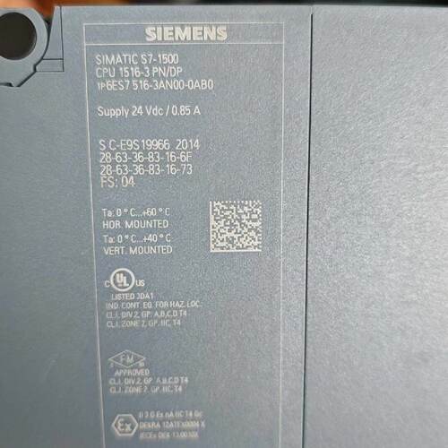 溢价-SIMATIC S7-1500 CPU 1516-3
