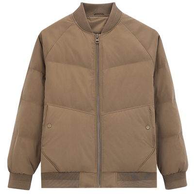 简约棒球领轻薄羽绒服