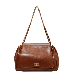 复古包包女大容量2023新款时尚链条单肩包秋冬百搭上课通勤托特包