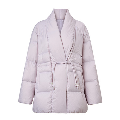 【商场同款】MAXRIENY微收腰松弛廓形羽绒服24冬新款保暖外套女