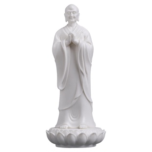 戴玉堂陶瓷阿难迦叶尊者像佛祖弟子释迦牟尼侍者佛像供奉家用摆件