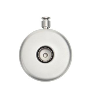 keith铠斯纯钛酒壶圆形扁酒瓶金属小漏斗户外随身迷你便携白酒壶