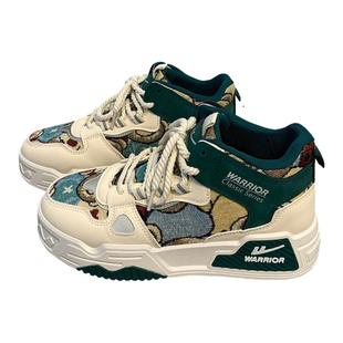 回力高帮情侣板鞋2026新款秋季小众原创运动鞋ins潮休闲厚底女鞋