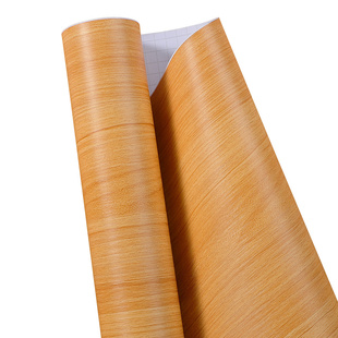 特厚加厚黄段木商铺装修装饰自粘贴纸防水防污耐磨家具翻新贴膜纸