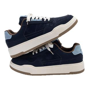 环球男士板鞋男款2025秋冬新款厚底鞋子男百搭低帮轻便潮流休闲鞋