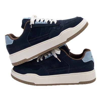 环球男士板鞋男款2025秋冬新款厚底鞋子男百搭低帮轻便潮流休闲鞋